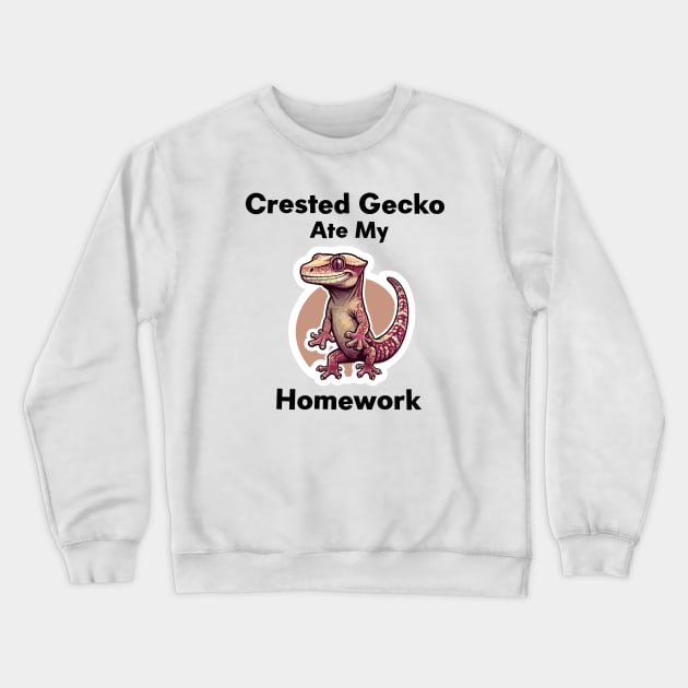 Crested Gecko Crewneck Sweatshirt by dinokate